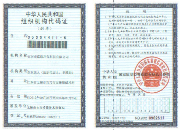 組織機構(gòu)代碼證